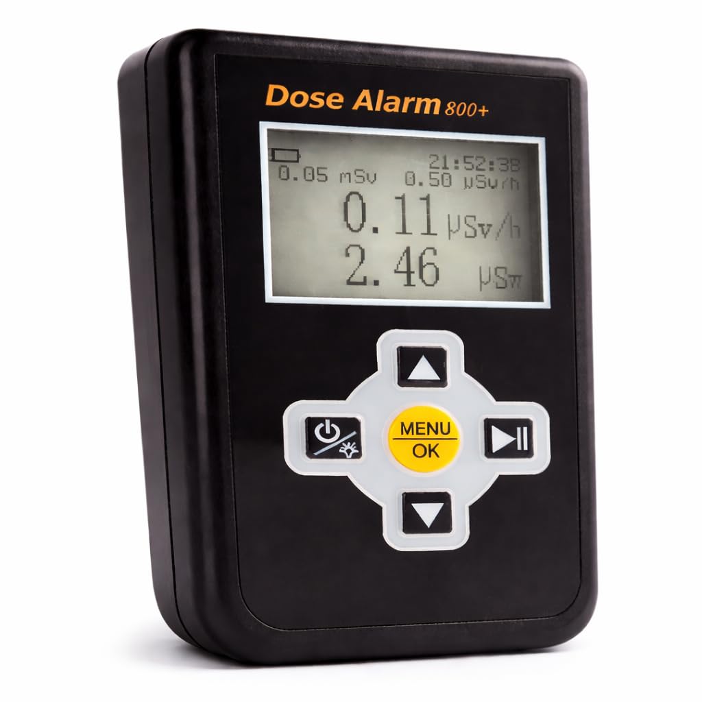 Geigerzähler - Dosimeter - Strahlenmessgerät - Strahlungsmessgerät Geiger Counter zur Messung μSv/H von Radioaktiver Strahlung mit deutscher Anleitung -