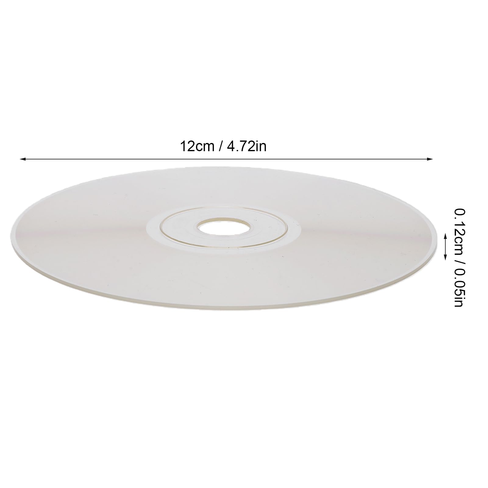 30 Stück Transparente CDs Zum Malen, 12 cm Transparente Leere CDs für DIY Handwerk, Raumdekoration, Partyzubehör, mit Glatten Kanten für Wandkunst, Disco, Weihnachten,