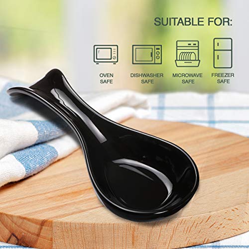 image for Meigui Ceramic Spoon Rests for Kitchen, Spoon Rest for Stove Top Count