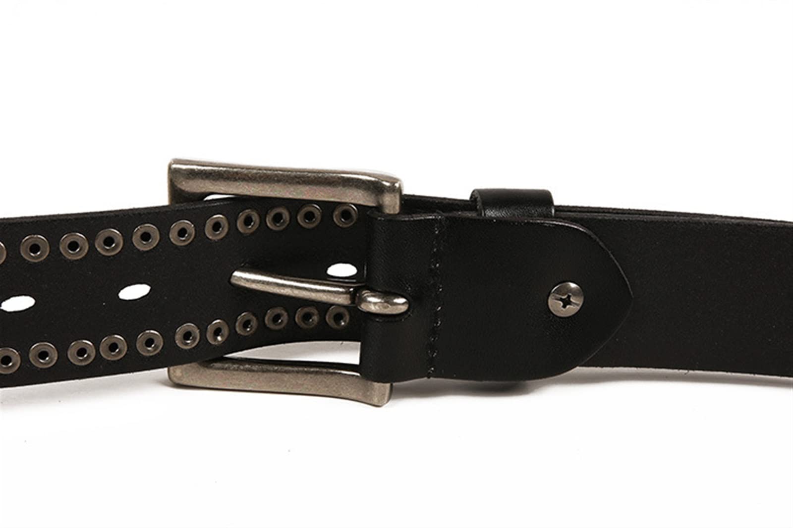 Men's Belts Men's Leather Belt Nietenbund 3,8 cm breiter, personalisierter, dekorativer Herrengürtel Vintage Men's Belt