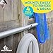 Gray Bunny Pool Pole Hanger, 4 Piece Nickel Gray Premium Aluminum Swimming Pool Accessories Hook Set, for Telescopic Poles, Skimmers, Leaf Rakes, Nets, Brushes, Vacuum Hose, Garden Tools