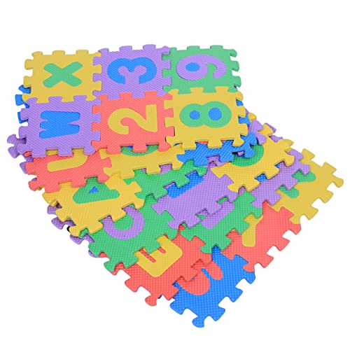 36pcs Soft Eva Foam Play Mat Números de Cartas Letras para niños Toyadores de Almohadilla de Gateo