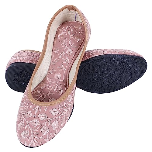 DFR Woman Comfortable Cushioned Ethnic Embroidered Rajasthani Pun...