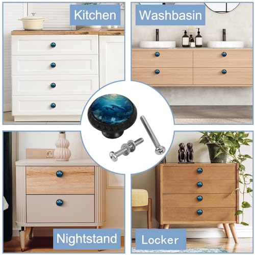 Boutons de commode dauphin aux finitions soignées pour armoire