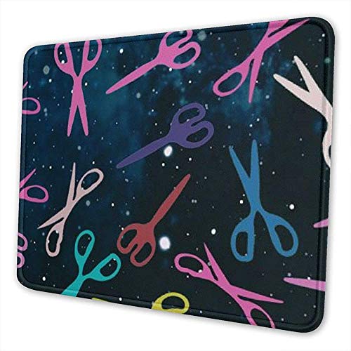 Preisvergleich Produktbild Mausemat Bunte Friseur Schere Schule Gummi Bürozubehör Laptop Computer rutschfeste Spielmatte Mousepad Rechteck Schreibtisch Dekor 3 Größen Benutzerdefiniert Bunt 25X30cm