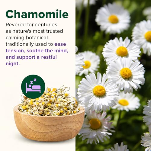 Image of VAHDAM Restful Sleep Herbal Infusion | Promotes Deep Sleep & Helps with Insomnia, Snoring | Caffeine Free | 8-Herb Blend | 30 Tea Bags