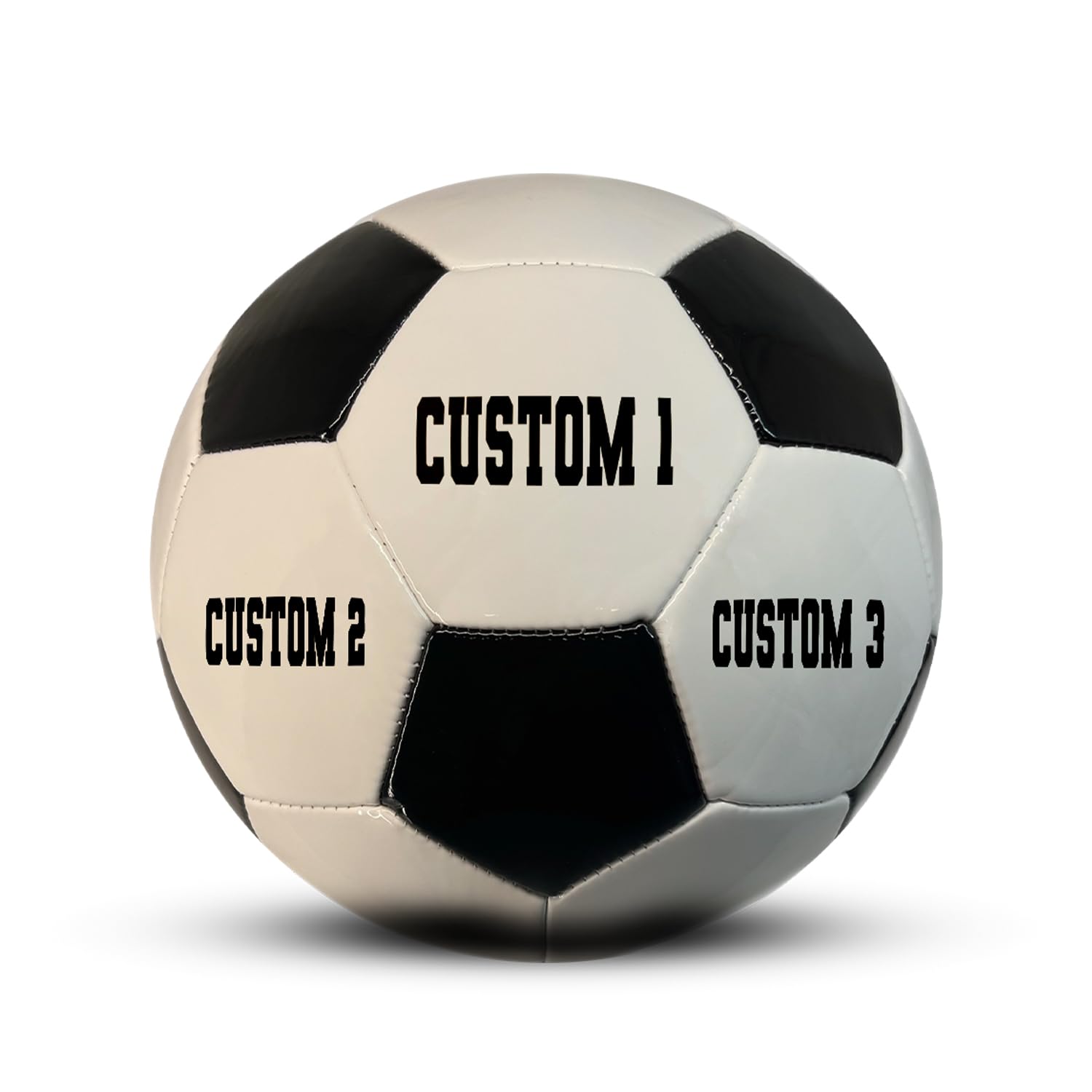 BASKETBALL KINGDOM Customized Soccer Ball with Name or Text – Sizes 3, 4 or 5 – Classic Style Personalized Soccer Gifts for Boy or Girl (Size 5 (Ages Over 12))
