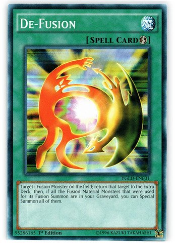 YU-GI-OH! - De-Fusion (YGLD-ENB31) - Yugi's Legendary Decks - 1st Edition - Common
