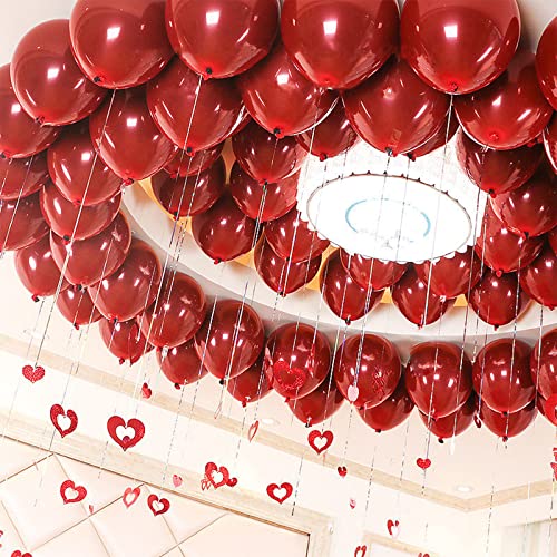 MXTIMWAN 50 Globos Rojo Color, Globos Fiesta 12 Pulgadas, Globos Forma Redonda, Globos Cumpleaños, Globo Látex para Fiestas de Cumpleaños, Bodas, Aniversarios y Celebracione Cover