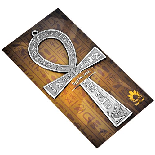 NileCart™ 8.5" Large metal Egyptian ANKH cross made in Egypt (Antique Silver) - Image 4