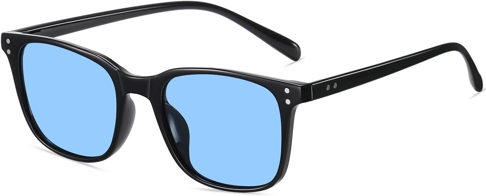 TR90 rectangle Blue Lens Glasses For Men Square Plate Material Frame Polarized Women Sunglasses