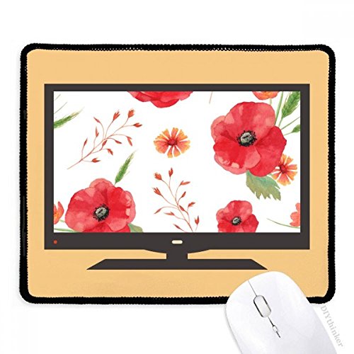 Alfombrilla de ratón para ordenador portátil y PC de mesa con diseño floral de acuarela