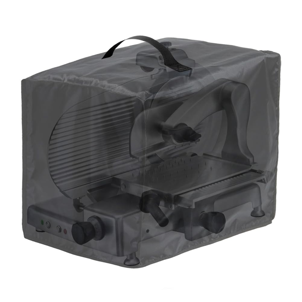 COOSOO Meat Slicer Cover Food Slicer Cover Waterproof Dust Cover Compatible with BESWOOD 250 / KWS/VEVOR Commercial Meat Slicer and Most Other Model