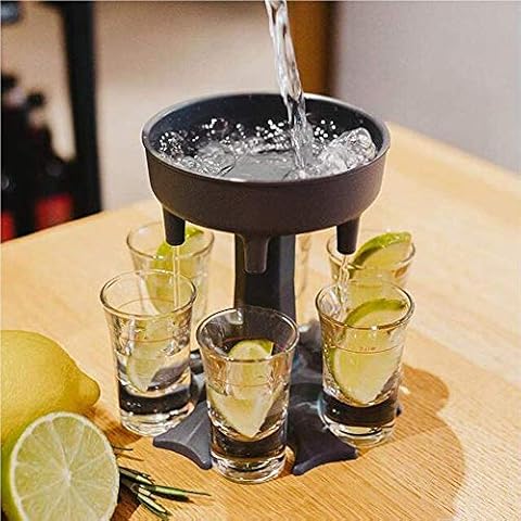 6 Shot Glass Dispenser and Holder Cover