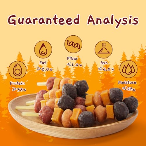 Image of Jungle Calling Dog Treats,Dogs Kabob with Cod Stick, Rawhide-Free Chews, Made with Chicken, Duck, Beef, Sweet Potato and Pumpkin