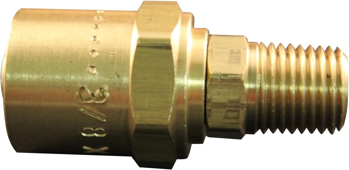 Milton 621-11 1/4" MNPT 11/16" OD Reusable Hose End Fitting - Box of 10