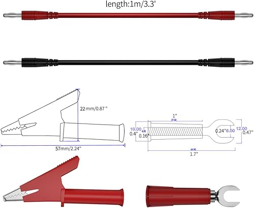 Miniatura 3 de Enchufe para encendedor de cigarrillos de 12 V a hembra Adaptador de cable de alimentación Kit de cable de extensión Pinzas de cocodrilo en forma de