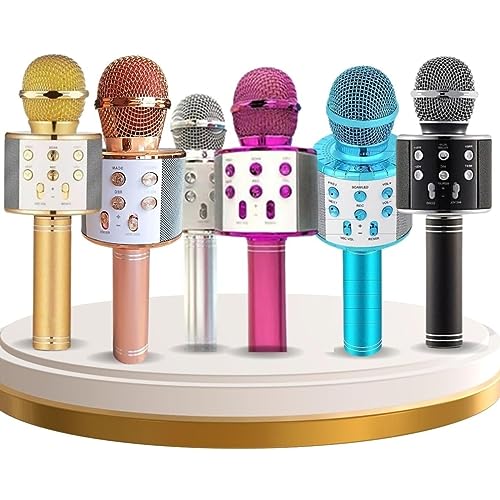 Microfone De Karaokê Bluetooth Sem Fio Recarregável Para Crianças E Adultos, Microfone De Canto Com