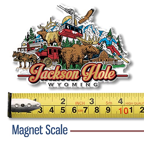 Imán Jackson Hole de Caucho Vintage 4.2 x 3 pulg. miniatura 2