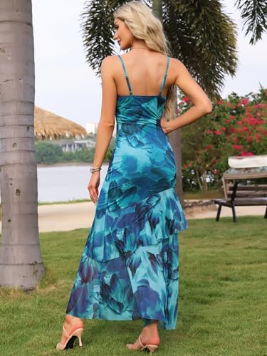 Robe caraco en maille florale confortable pour éviter les tenues serrées