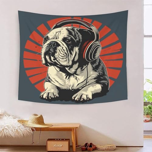 Couverture murale 3D bouledogue français pour sublimer votre intérieur avec tendresse