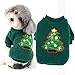 Ranphy Small Dog Sweater Christmas Pet Polar Fleece Clothes Puppy Cat Outfit Soft Pullover Sweatshirt Doggie Christmas Tree Pattern Pajamas Winter Fall Warm Clothes Cold Weather Apparel