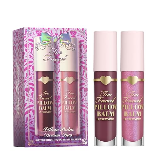 Too Faced Pillow Balm Dream Duo | Hyaluronic Acid + Moisturizing Lip Treatment Gift Set