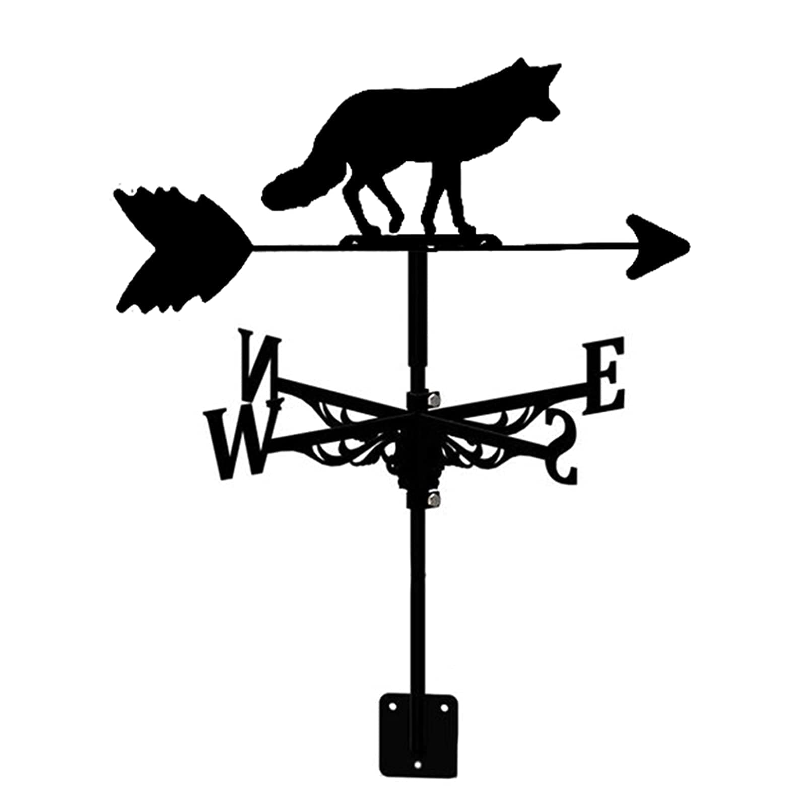 RKYRRKI Weather Vane Stainless Steel Outdoor Weathervane Retro Farm Scene Garden Stake Weather Vane Wind Direction Indicator, Garden Decorations
