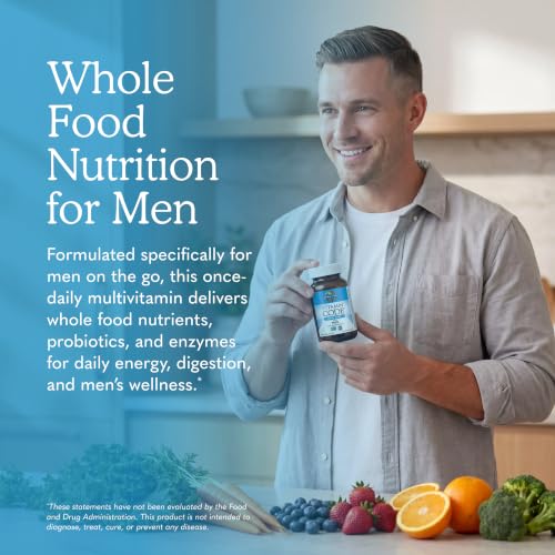 Image of Garden of Life Vitamin Code Raw One for Men, Once Daily Multivitamin, 75 Capsules, One a Day Mens Vitamins plus Fruit, Veggies & Probiotics for Mens Health, Vegetarian Multivitamins