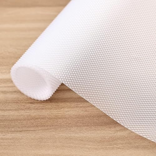 Image of Refrigerator Mat Roll 45x300cm, Multipurpose Shelf Liner, Waterproof Non Slip Drawer Liner, Kitchen Cupboard Shelf Mat, Fridge Rack Liner, Transparent Cabinet Protector Sheet Roll