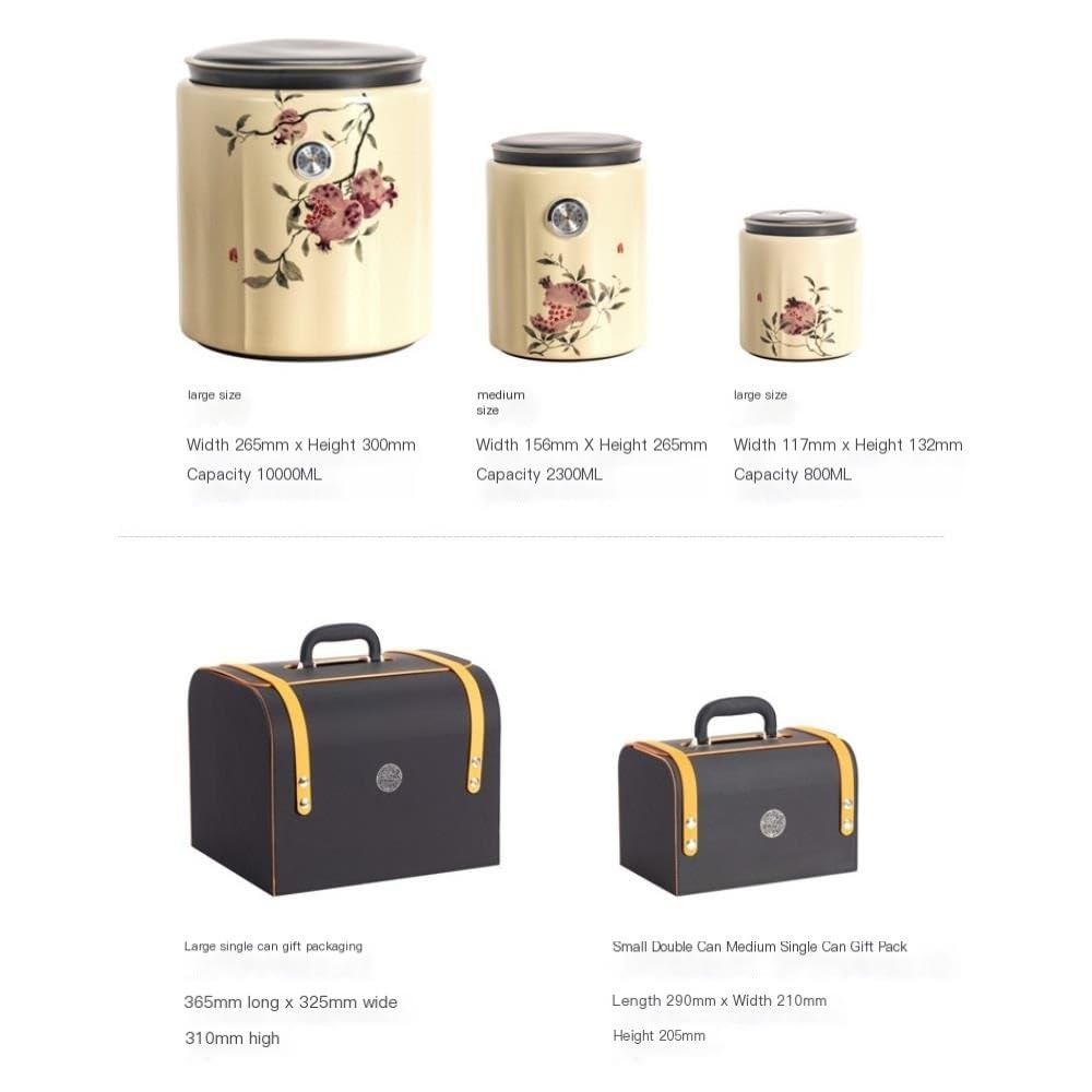 Organizer na torebki herbaty ceramiczny słoik do przechowywania luźnej herbaty duża pojemność nakrętka kawa płatki płatki uszczelniony słoik herbata ciasto do przechowywania w kuchni pojemnik na