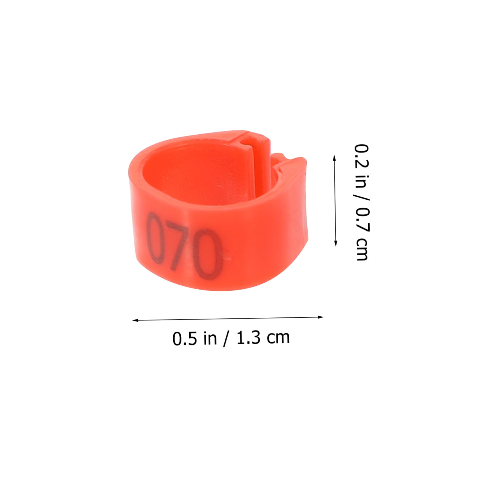 HOLIDYOYO 100pcs Pigeon Foot Rings Plastic Chicken Leg Bands Identification Leg Bands