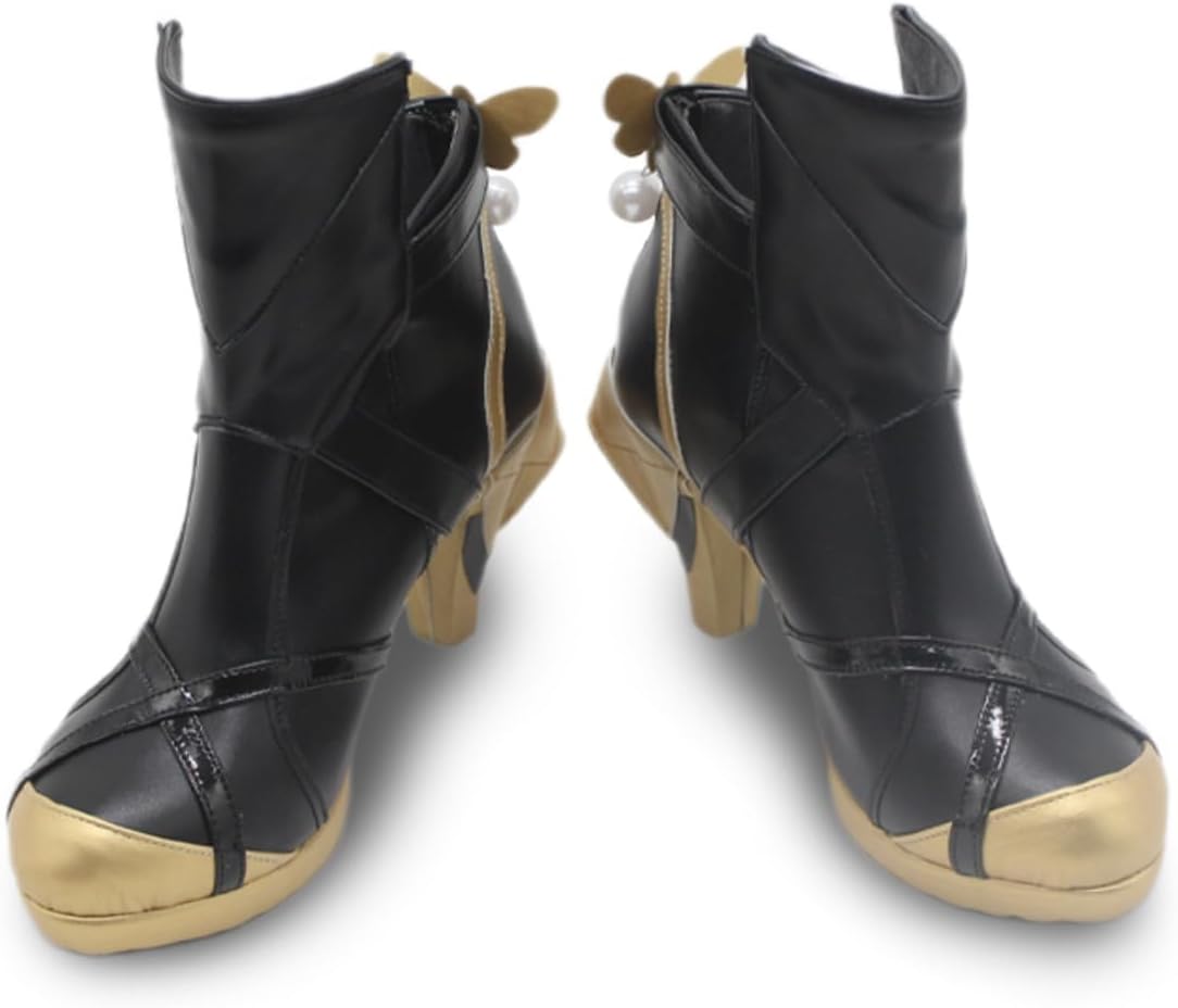 New Evelyn Chevalier Cosplay Shoes for Anime Zenless Zone Zero - Handmade Custom Cos High heel Boots for Roleplay & Conventions Woman Man Halloween