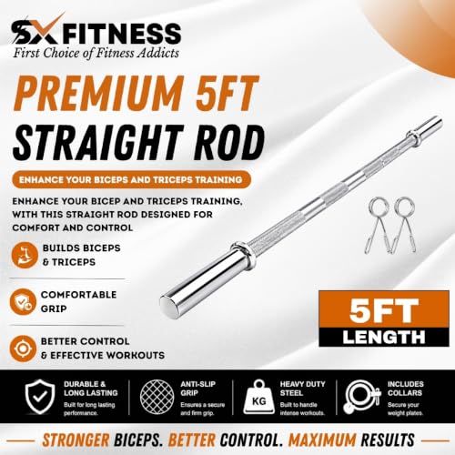 Image of Home Gym Combo, Home Gym Set, 14 Kg Rubber Weight Plates (2.5Kg X 4 Plates + 1Kg X 4 Plates) with Solid Dumbbell Rod, 3Ft Plain Rod and Accessories