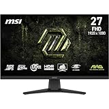 MSI MAG 272F X24 Display Gaming 27'' FHD - Lastra Rapid IPS 1920x1080, 240Hz / 0,5 ms, HDR Ready, Eye Care, AI Vision HDMI 2.0b, P 1.2a, Design senza bordi, compatibile con VESA, nero