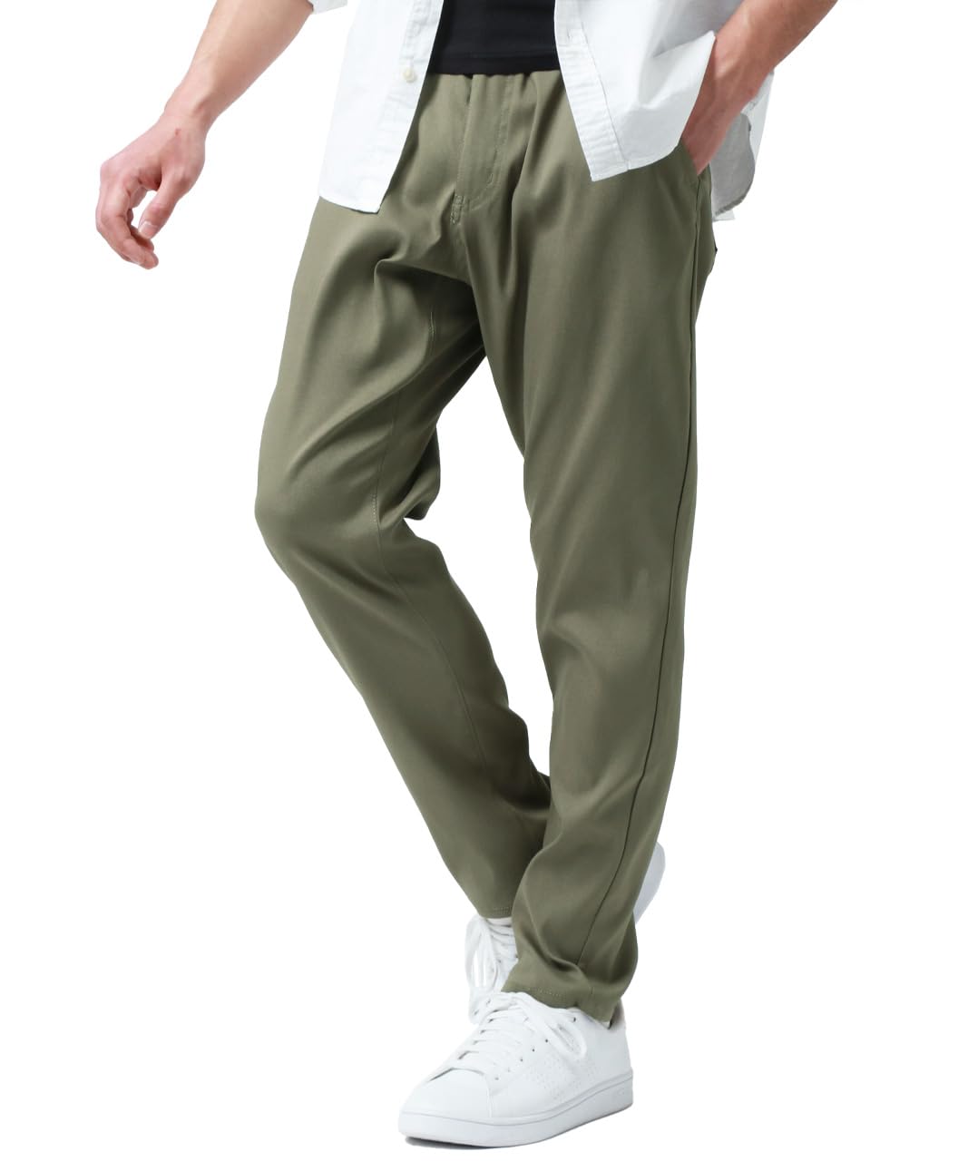 [エムアールユー] ストレッチパンツ メンズ チノパン ロングパンツ ストレッチ 吸汗速乾 軽量 ゆったり