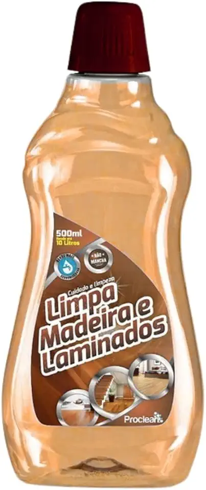 Limpa Madeira e Laminados, Limpador para Superfícies Laminadas, 500ml