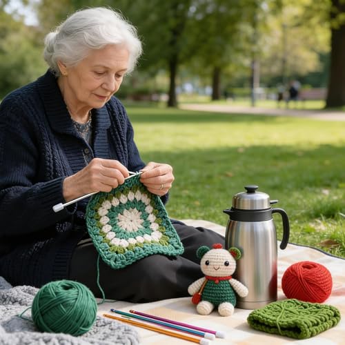 Agujas de tejer coloridas para relajarte creando tus proyectos caseros 3