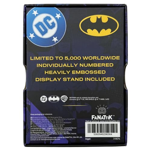Lingot armure Batman Wayne Industries FaNaTtik édition limitée 5000 pièces - 5