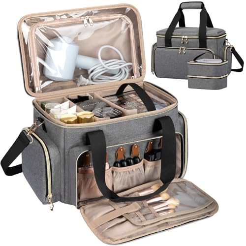 Image of GDNasist Large Makeup Bag, Portable Travel Makeup Bag Organizer