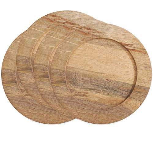 Platos Cargadores de Madera SARO LIFESTYLE 13" (Set de 4) miniatura 3