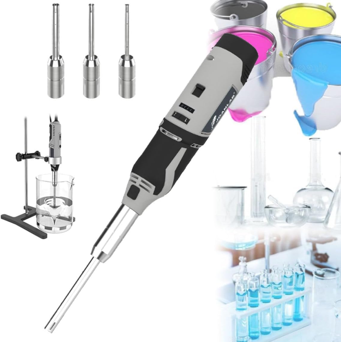 YXZQLOZ High-speed homogenizer—handheld emulsifying and dispersing machine for laboratory cell and tissue mixing; (Charge)