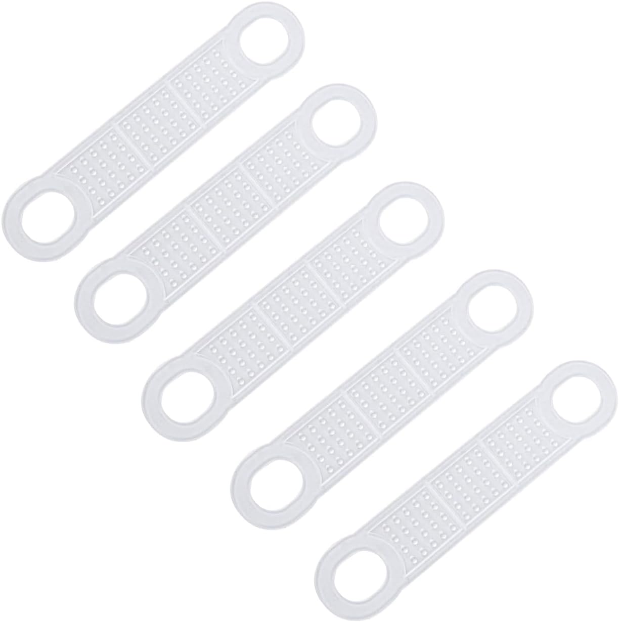 100PCS 100mm Transparent Coloured Hanger Slipcovers Anti Slip Silicone Protection Garment Hanger Bar Anti Slip Stickers Suitable for Wooden or Plastic Hanger