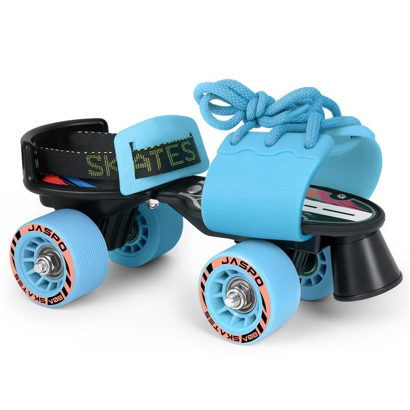 jaspo Kids G-Force Adjustable Senior Roller Skates Outdoor Wheel Blue (6-14 Years Age Group)