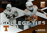 Football NFL 2017 Panini Elite Draft Picks College Ties #11 D'Onta Foreman/Ricky Williams #11 NM+