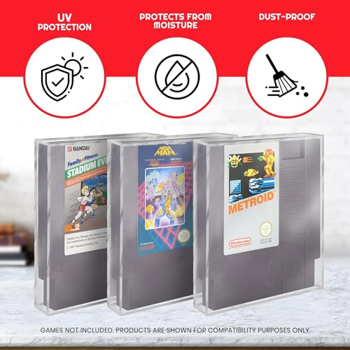 Protection Acrylique Case Pour Cartouches Jeux Nintendo NES Loose - vue 5