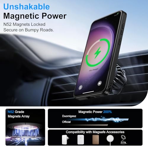 Coque Samsung S23 magnétique en PC et TPU robuste avec support de visionnage ajustable