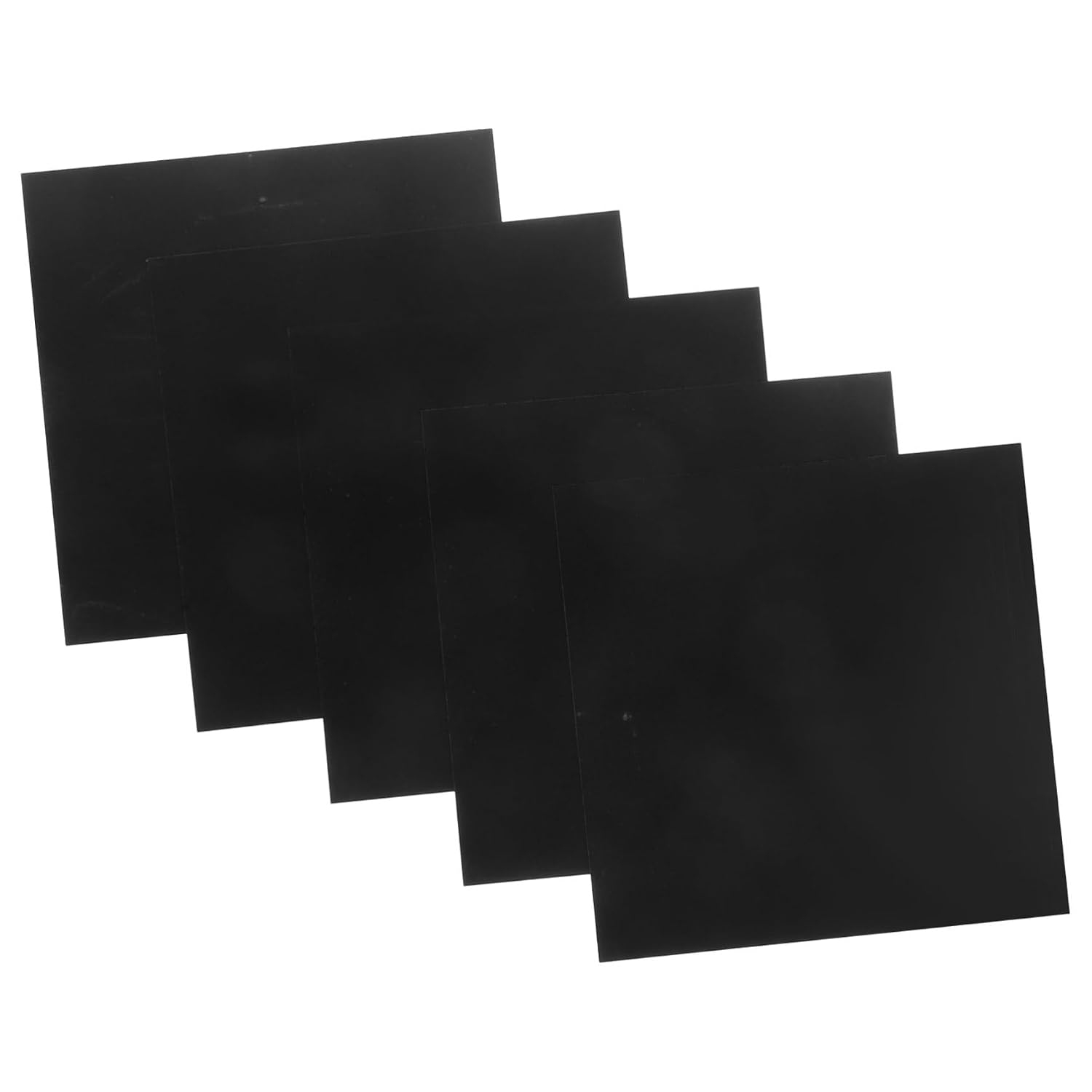 Luxshiny 5 pcs Black Anodized Aluminum Sheet Alloy Plate Thick for DIY Crafting Industrial Use Metal Panel with Smooth Surface