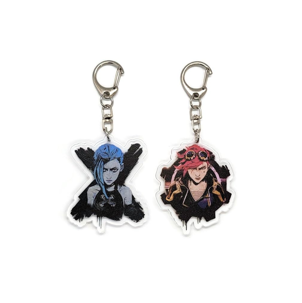 EBTY DREAMS Inc. - Set of 2 Arcane Acrylic Keychain Jinx, Vi v2