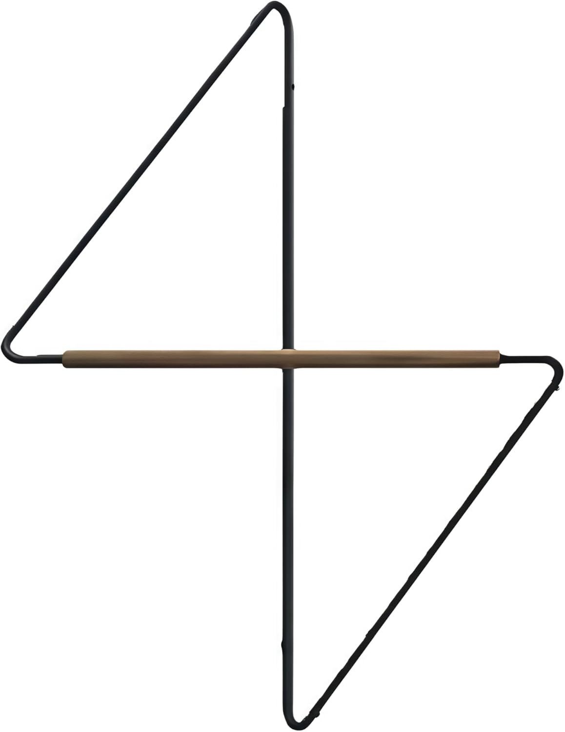 Premium Corner Coat Rack - Space-Saving Wall Mounted, for Bathroom Bedroom Entryway, Sturdy Wrought Iron & Solid Wood, Holds Clothes Hats Towels (Medium)